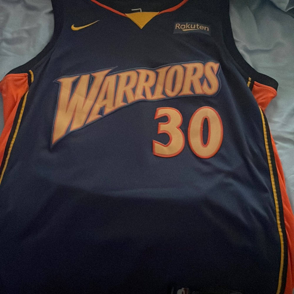 Curry old school warriors jersey